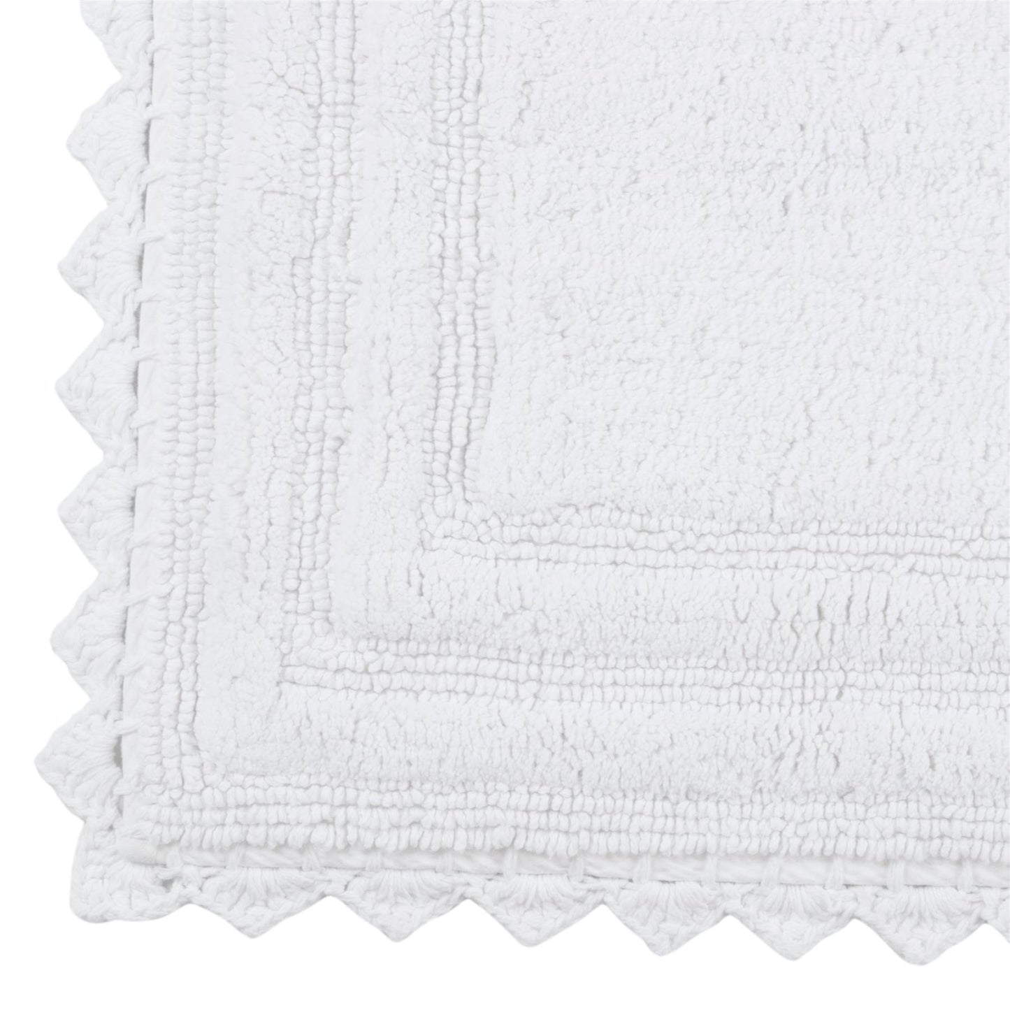 TreeWool - Bath Rug Reversible with Crochet Border (Set of 2)#color_rectangle-white