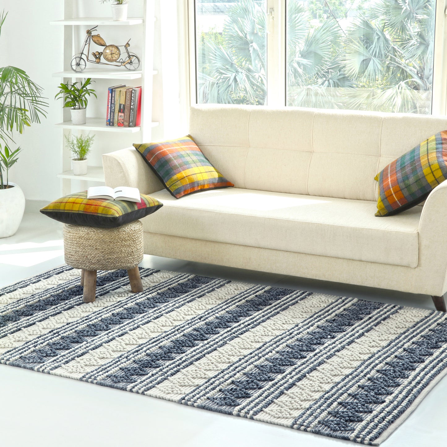 Handmade Wool Area Rug - TreeWool area rugs#size_5-x-8-feet